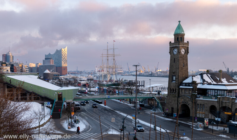 Ein Nachmittag im verschneiten Hamburg